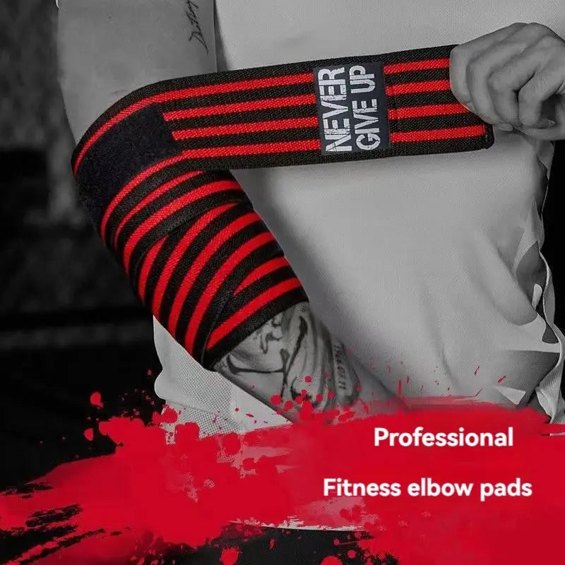 Sports Elbow Guard Winding Pressure Elbow Pad Bench Press