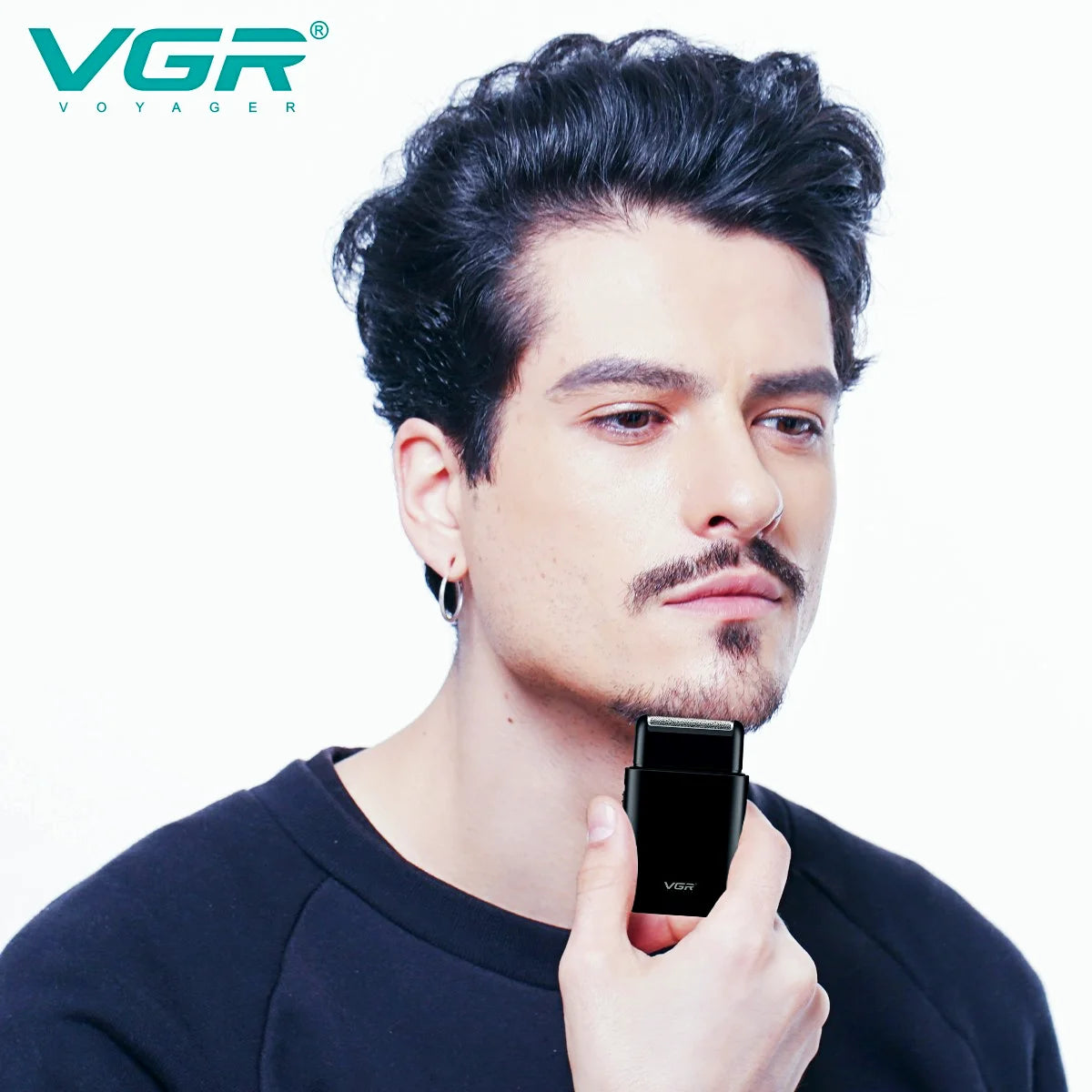 VGR Electric Shaver Professional Beard Trimmer Razor Portable Mini