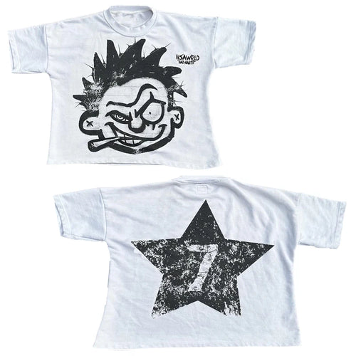 Harajuku Casual Summer Short Sleeve Men Women Y2K Hip Hop Graphic
