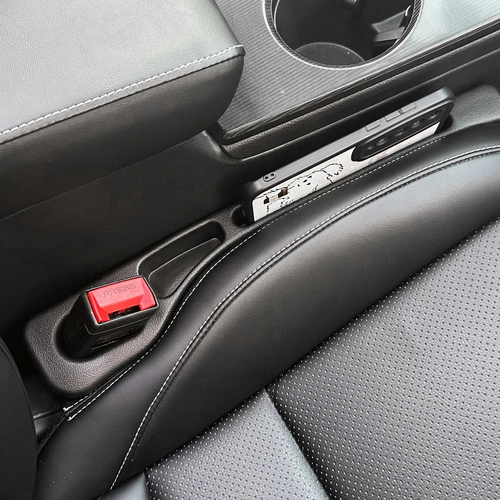2Pcs Car Seat Gap Filler Seat Crevice Storage Box Bag Between Seats