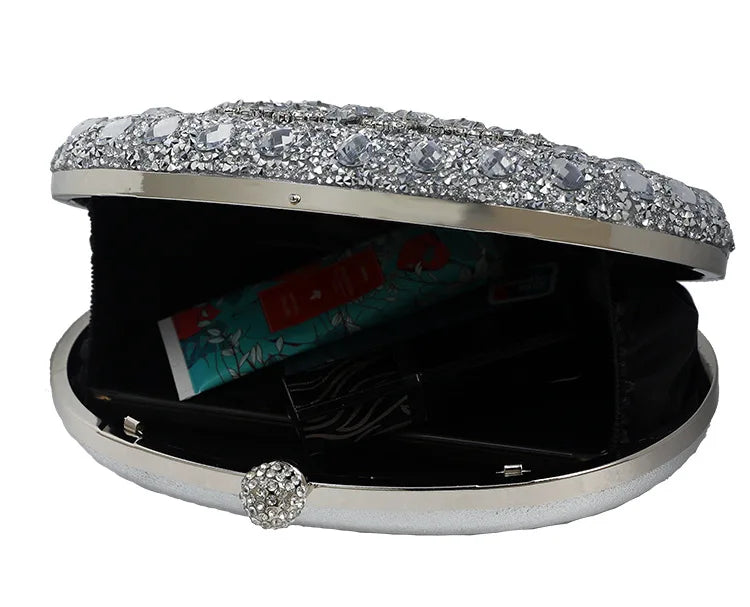 Luxury Crystal Diamond Women Clutch Evening Bag Wedding Crystal Ladies