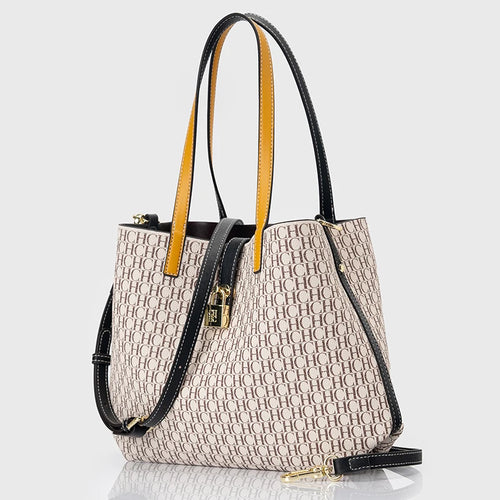 CH Premium Versatile Leather Crossbody Bag Ladies Large Capacity Daily