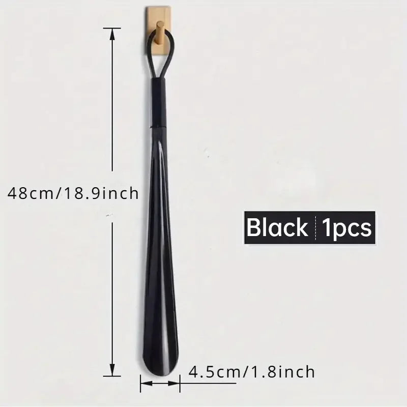 1pc Extra long flexible plastic shoe horns do not require bending