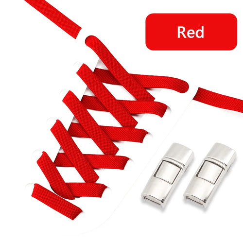 Elastic Laces Sneakers Press Lock Shoelaces Without Ties 8MM Wide