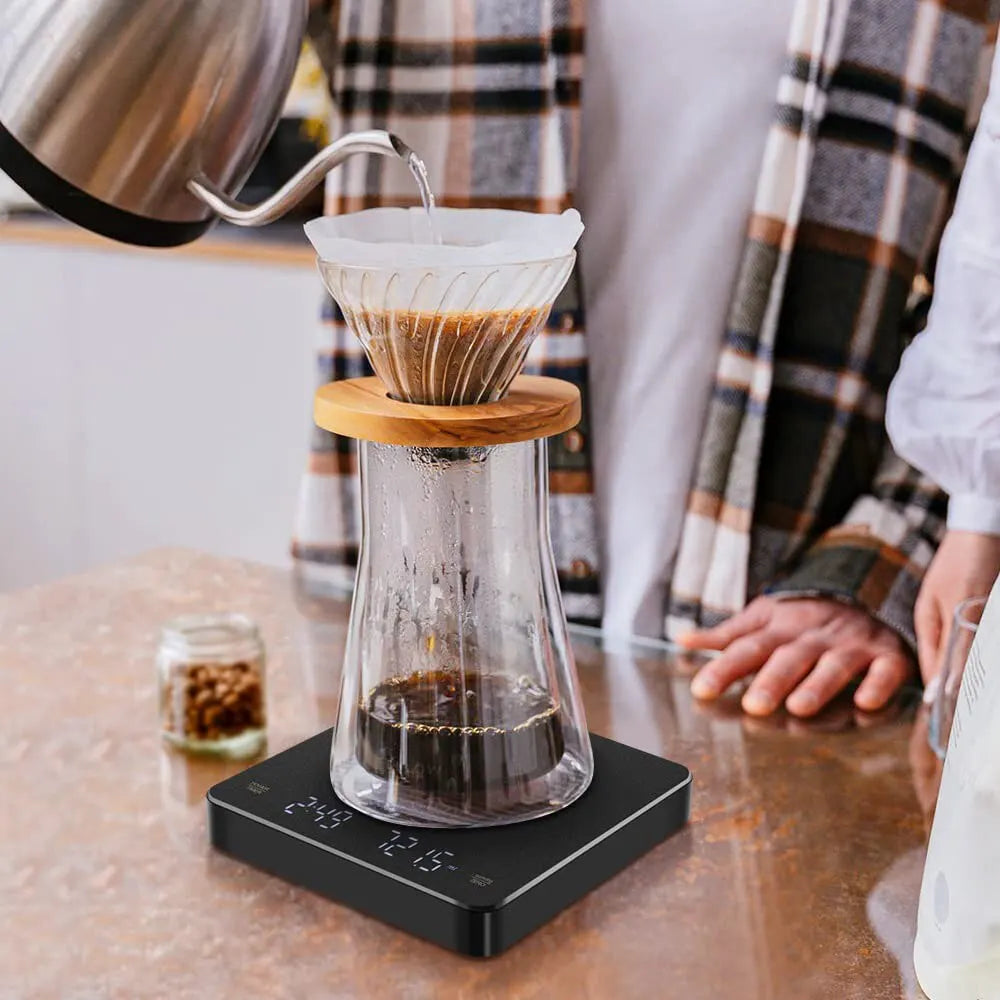 Digital Coffee Scale with Timer LED Screen Espresso USB 3kg