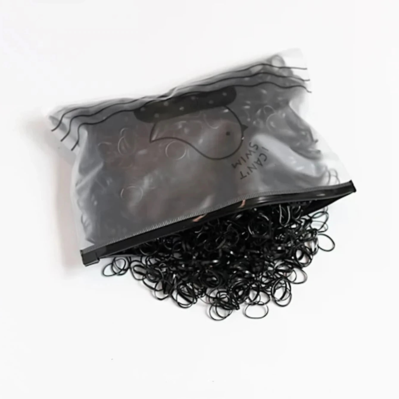 1000pcs Black Small Rubber Band Hair Ring High Elastic Rubber Band