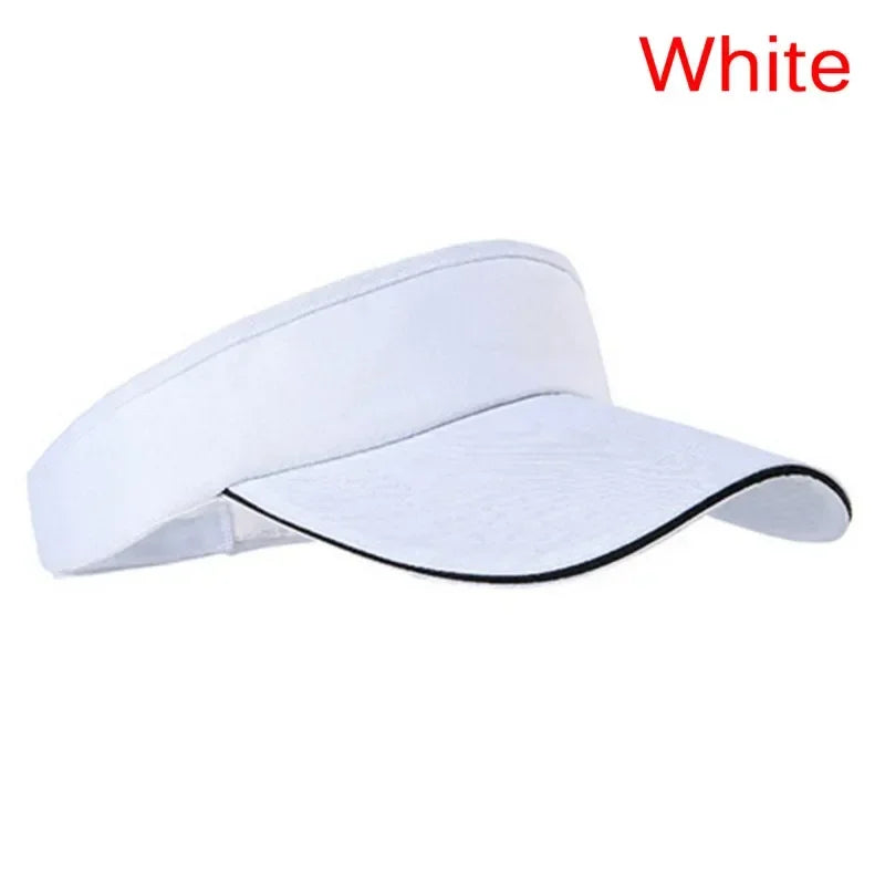 1 Pc Adjustable Universal Solid Color Sun Visor Sport Golf Tennis