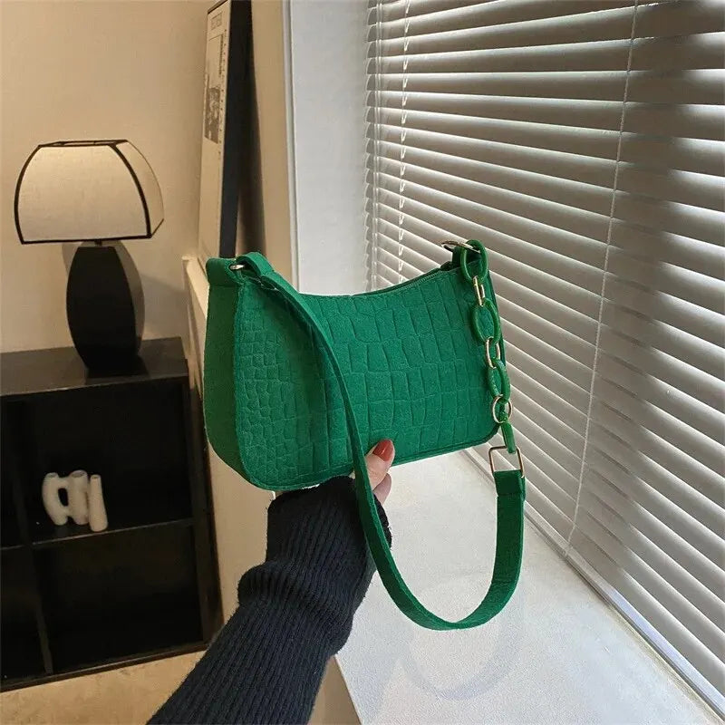 Lady Felt Armpit Design Luxury Tote Released Fashion Ladies Handbag