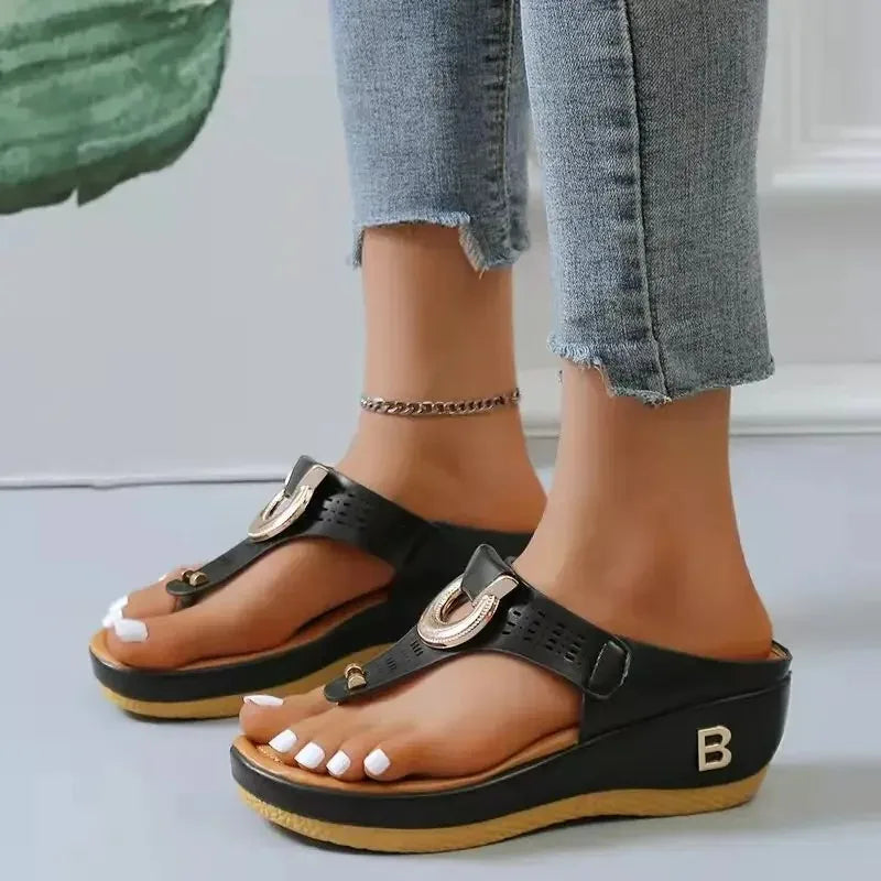 Summer Sandals Women 2024 Big Size Platform Wedges Sandals Slippers