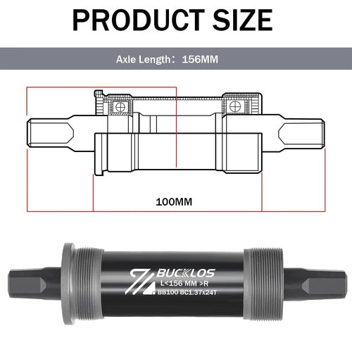 BUCKLOS Bicycle Bottom Bracket Road Mountain Bike Square Crank BB BB68