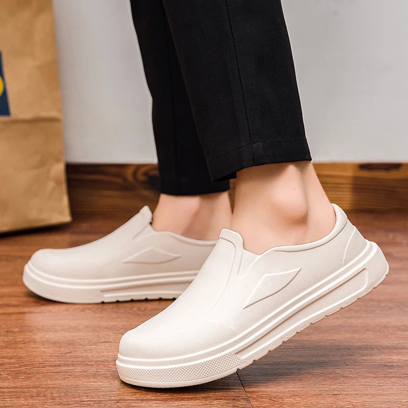 Men's Chef Shoes Anti Slip Oil Resistant Dirt Resistant Work Shoes