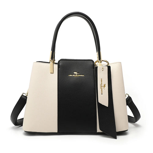 Luxury Handbag Fashion Print Large Capacity Soft Leather Women