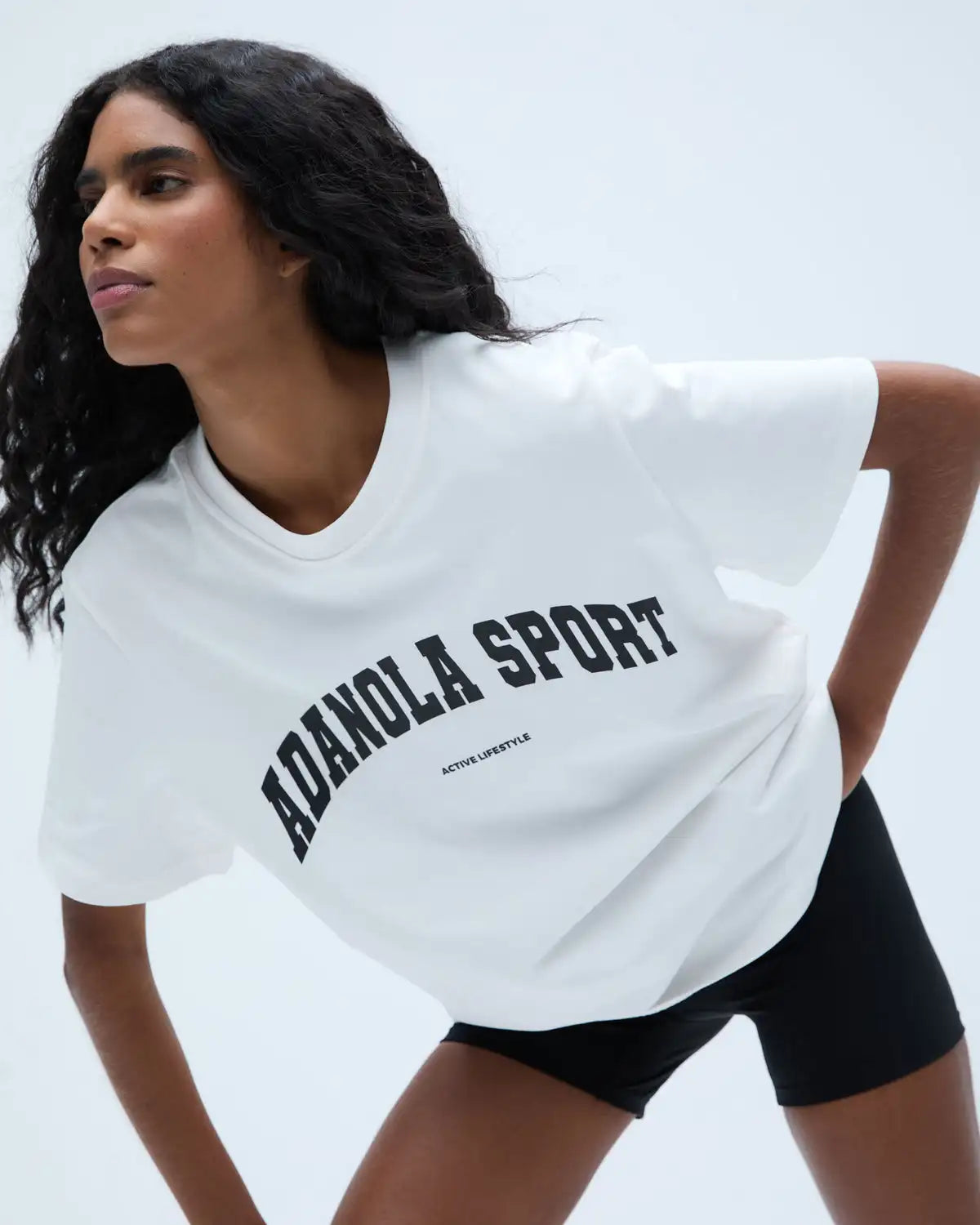 Summer Casual Sports Women's Men's T-shirt Trendy Brand Adanola Letter
