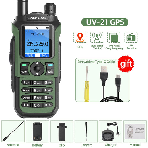 Baofeng UV 21 Pro Wireless Copy Frequency Walkie Talkie Long Range