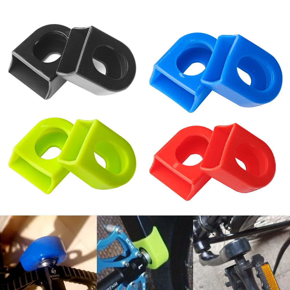 Bicycle Silicone Crank Cover Protector Silicone Sleeve Pedal Crankset