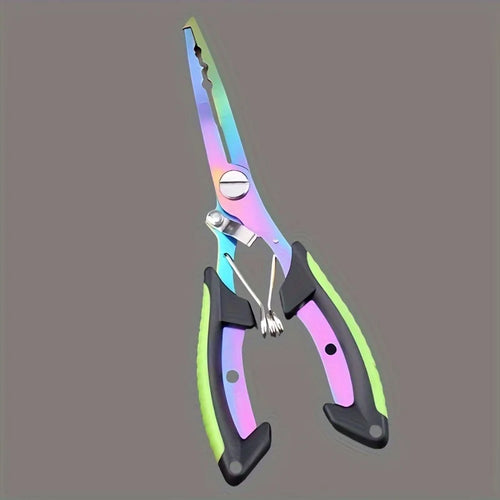 1pc Multi-functional Fishing Pliers, Stainless Steel Line Cutter,