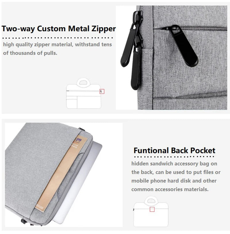 Water-resistant Universal Laptop Bag Sleeve 11 12 13 14 15 15.6 inch