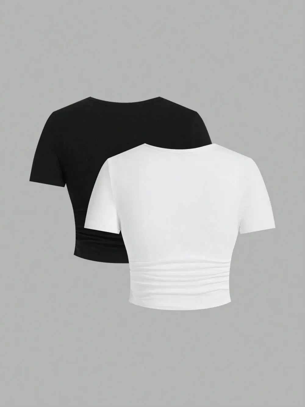 Simple Red Spider Printing Crop Tops Summer Street Fashion Women's