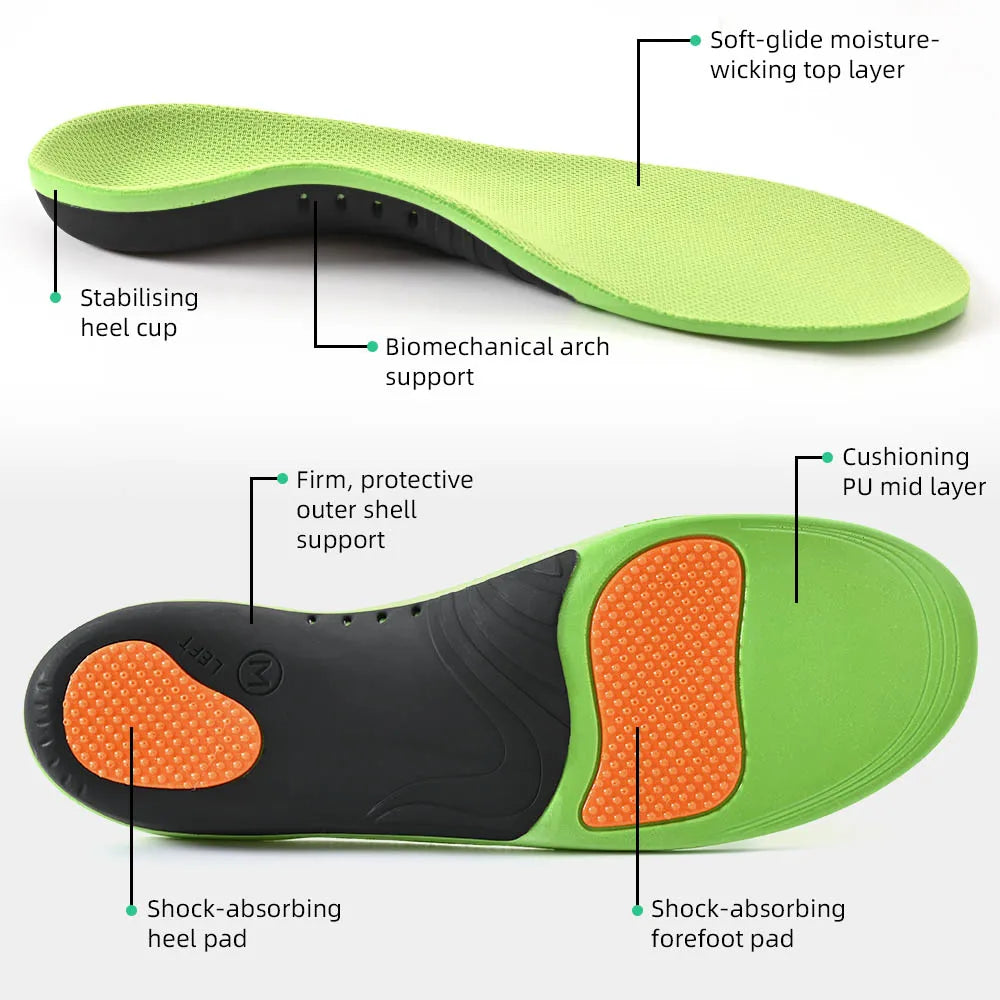 Orthopedic Insoles Sport Shoes Sole For feet Arch Foot Pad X/O Type