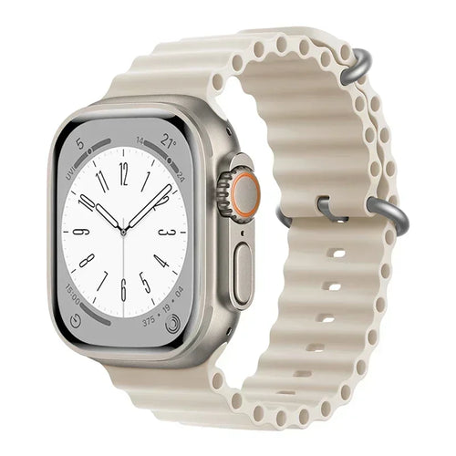Silicone Ocean band for Apple Watch straps 45mm 46mm 40mm Ultra 2 49mm