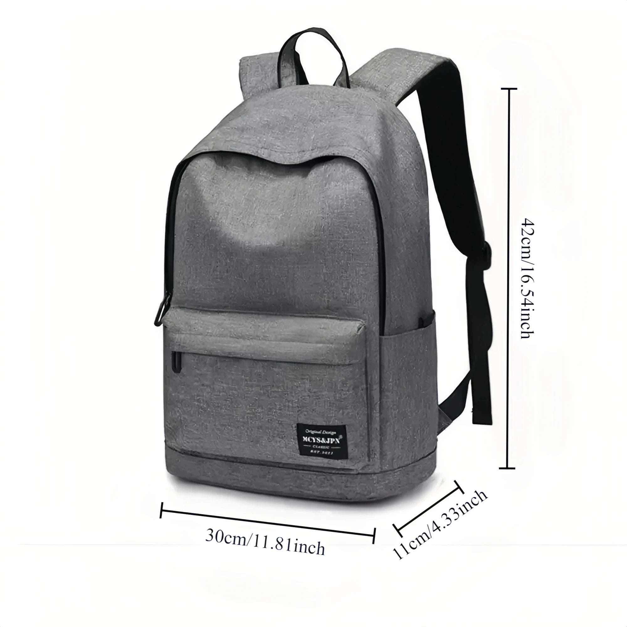 Men's Large Capacity Minimalist Preppy Backpack - Commuter Tote