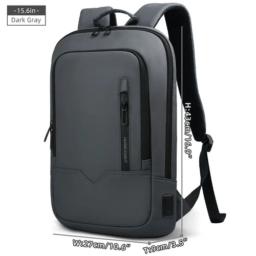 Heroic Knight Laptop Work Backpack Slim Men Waterproof Multifunctional