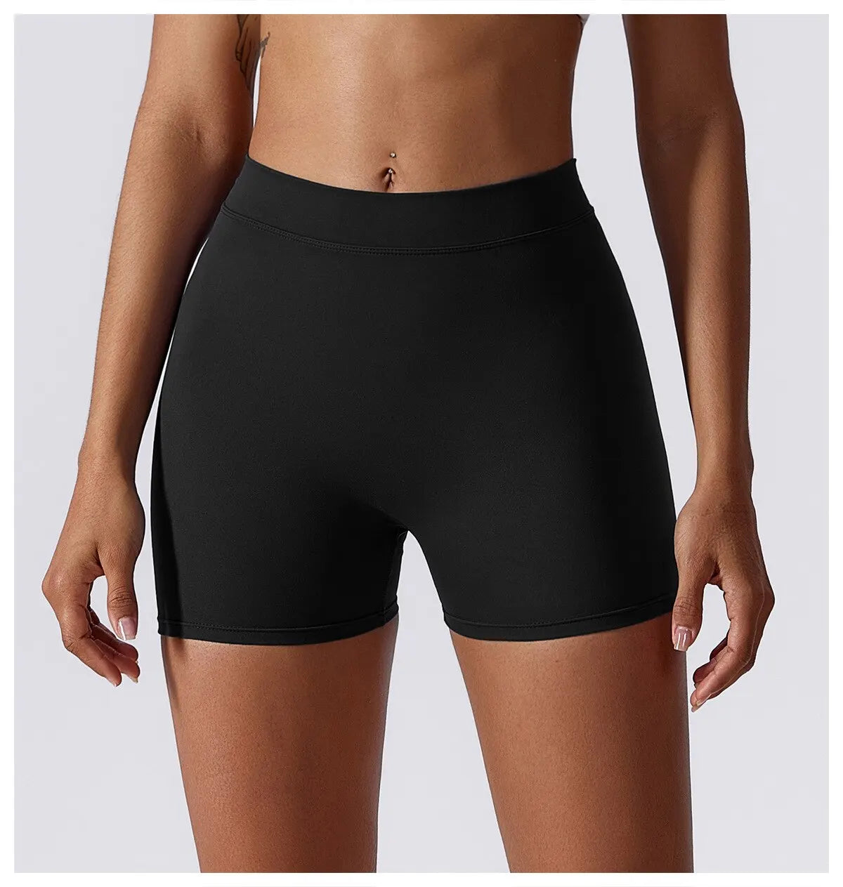 Women's Sexy Stretch Yoga Shorts With Hip Lifting And Abdominal