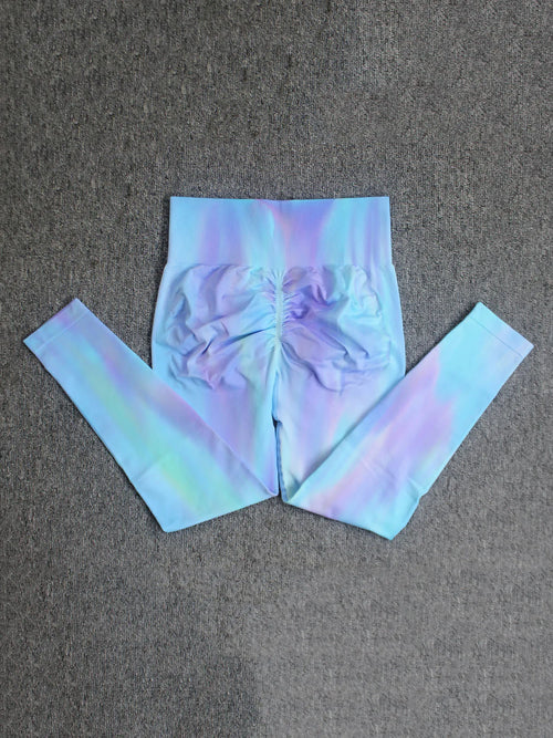 Seamless Push Up Scrunch Sport Leggings For Women Tummy Control Butt