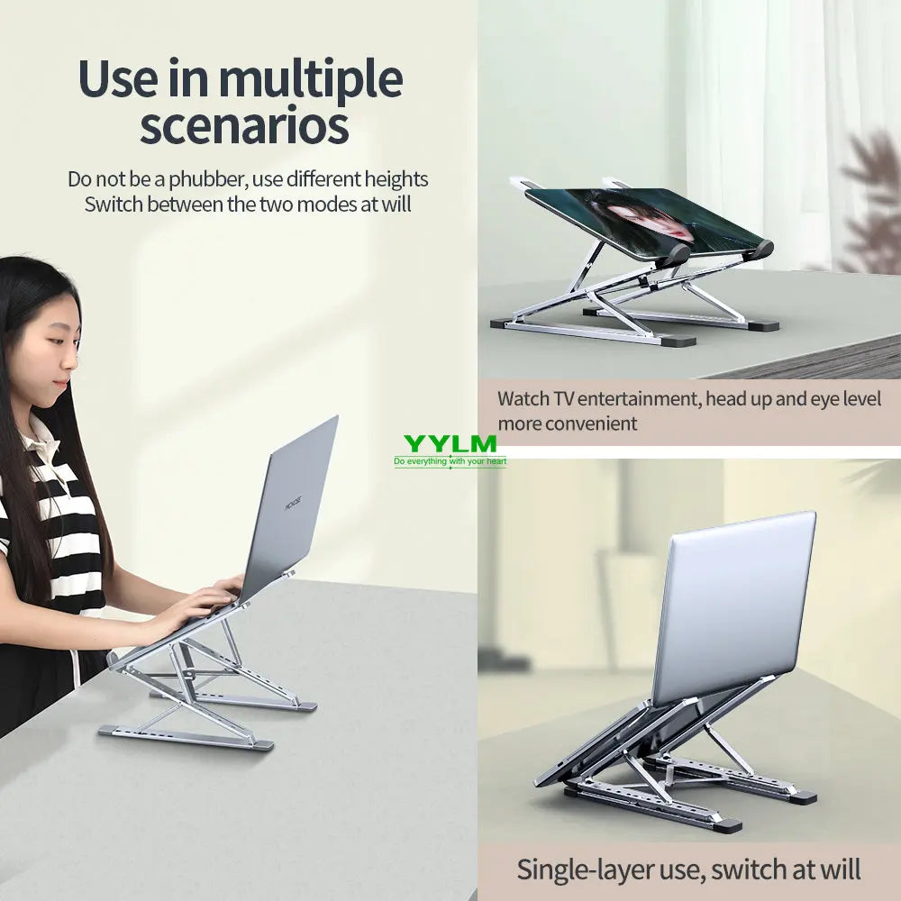 YYLM N8 Laptop Stand Aluminum for Macbook Adjustable Portable More