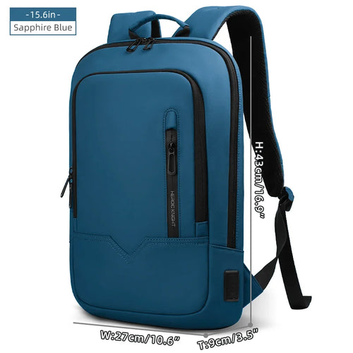 Heroic Knight Laptop Work Backpack Slim Men Waterproof Multifunctional
