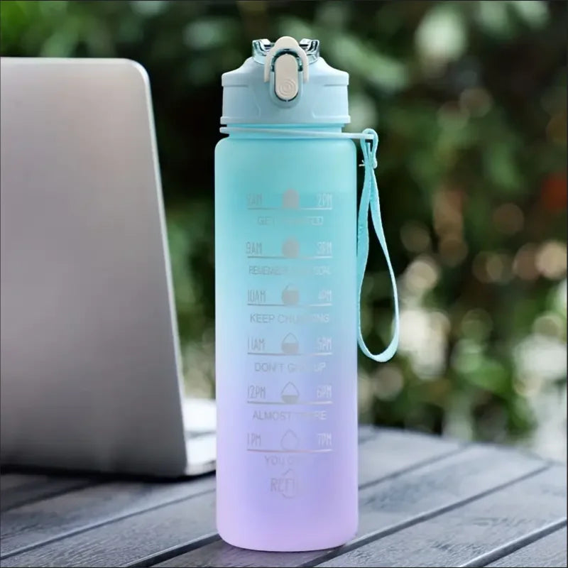 700ml Inspirational Outdoor Sports Water Cup With Time Scale And