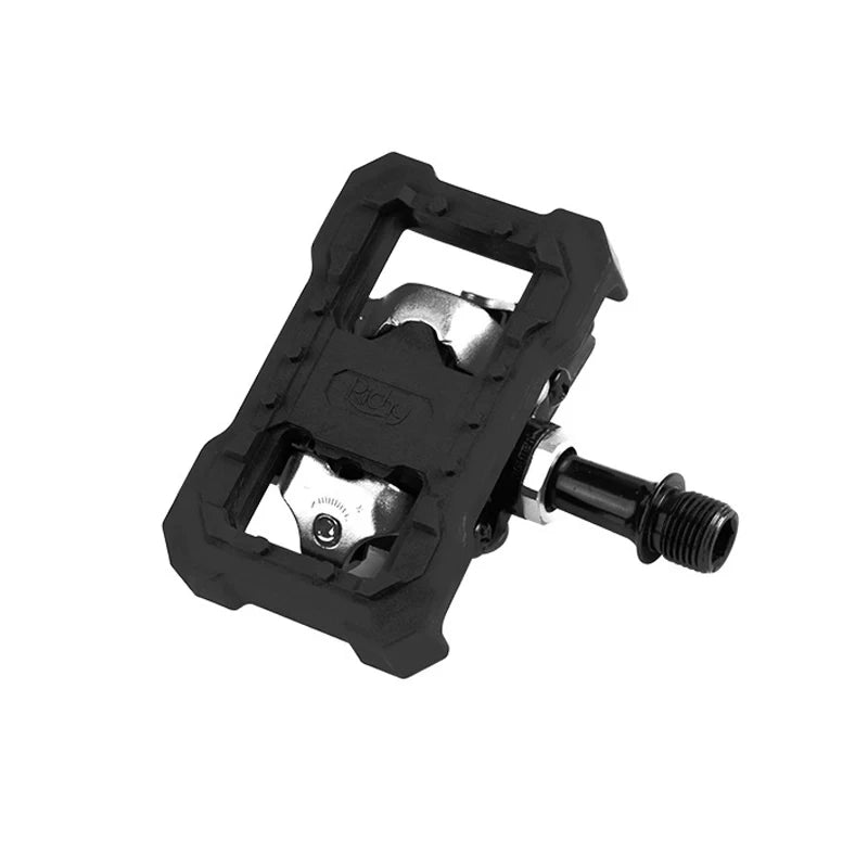 Bicycle Clipless Pedal Platform Lock Turn Flat Bike Pedals Adapter