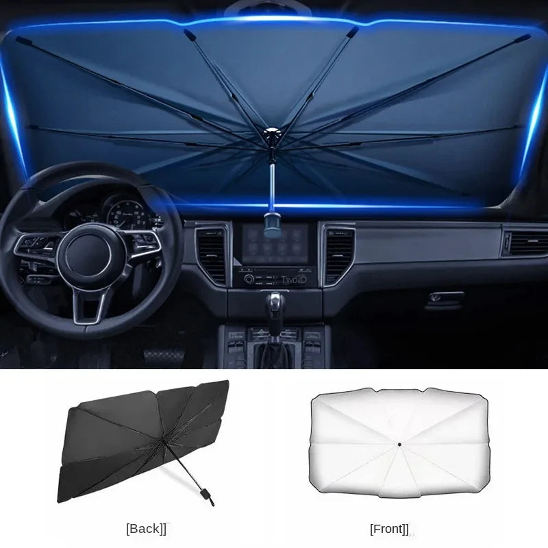 LEIBOO Car Sunshade Umbrella Car Sun Shade Protector Parasol Summer