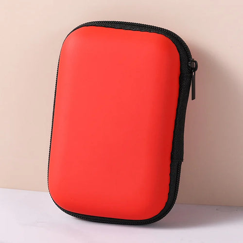 1pc Portable Waterproof Headphone Storage Bag, Data Cable Packing