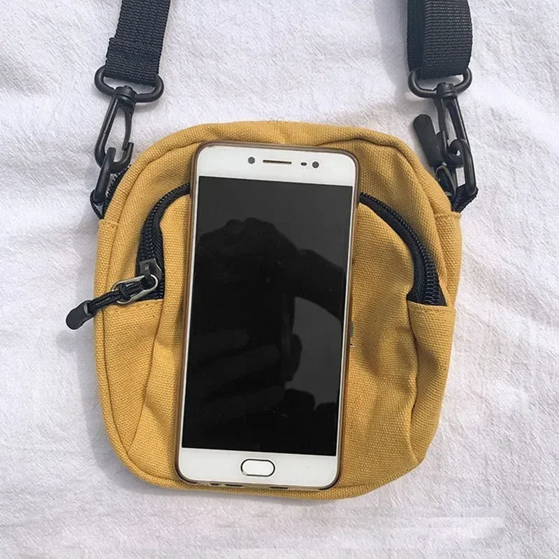 Mini Women's Bag Canvas Handbags Small Cloth Shoulder Crossbody Bags