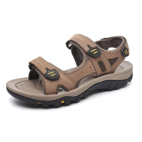 Genuine Leather Men Sandals Summer New Large Size Men Sandals Outdoor