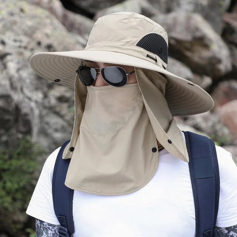 Adjustable Outdoor Fishing Hat Sunscreen Protection Breathable