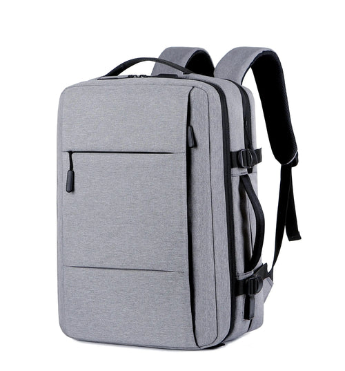 Classic Travel Backpack Men Business Backpack School Expandable USB