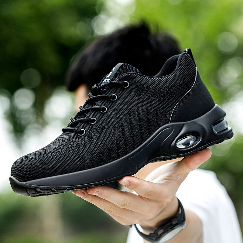 New Styles Men Safety Boots With Steel Toe Cap Anti-smash Work
