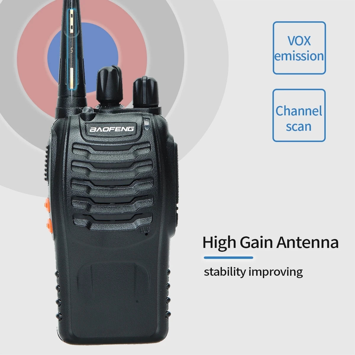 2/4PCS Baofeng BF-888S 12W Walkie Talkie Dual Band Portable Long Range