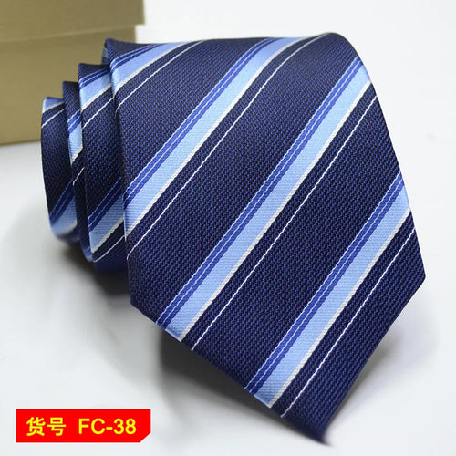 67 Styles Men's Ties Solid Color Stripe Flower Floral 7-8cm Jacquard