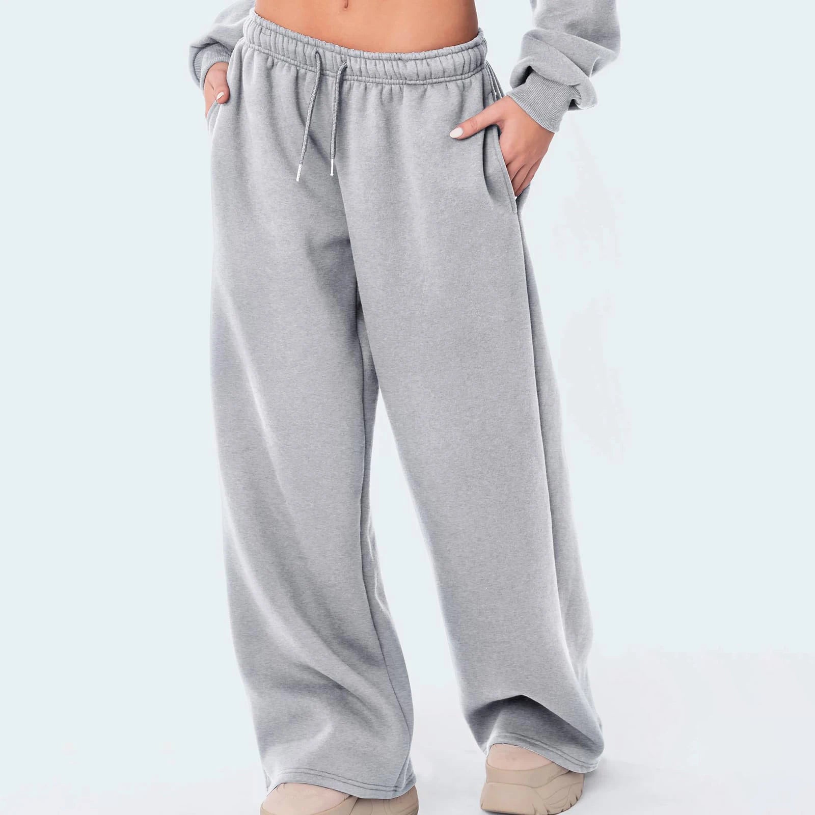 Fashion Women's Casual Pants Joggers Sweatpants Solid Color Drawstring