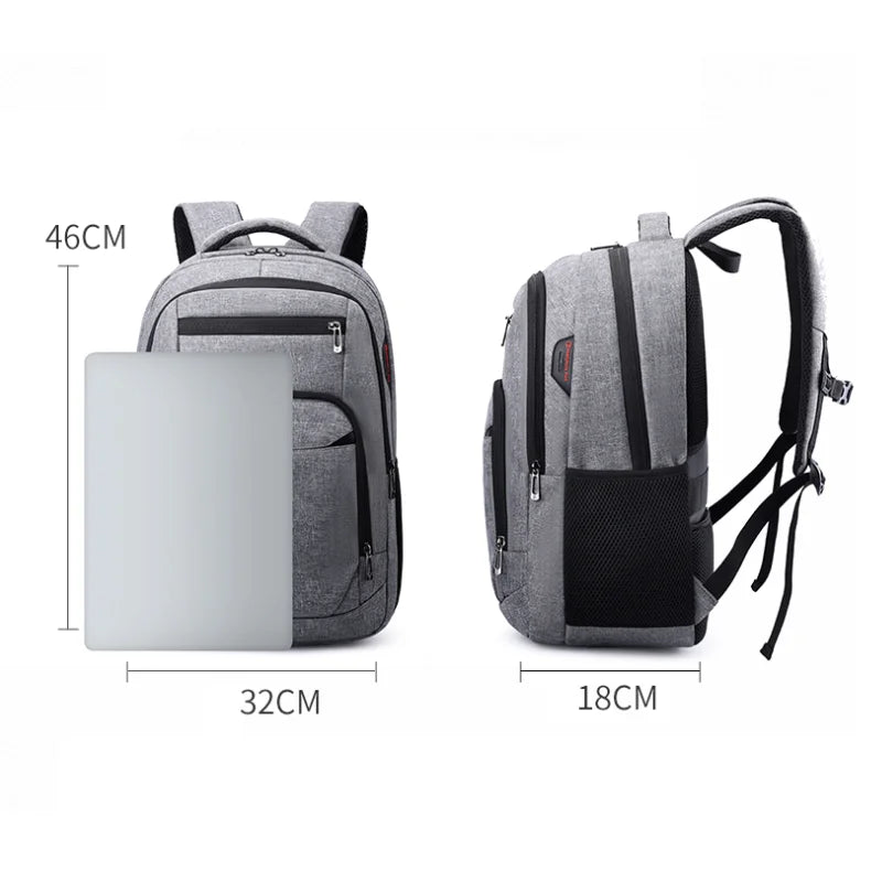 Unisex Large Capacity Travel Backpack - Durable Laptop Bag with