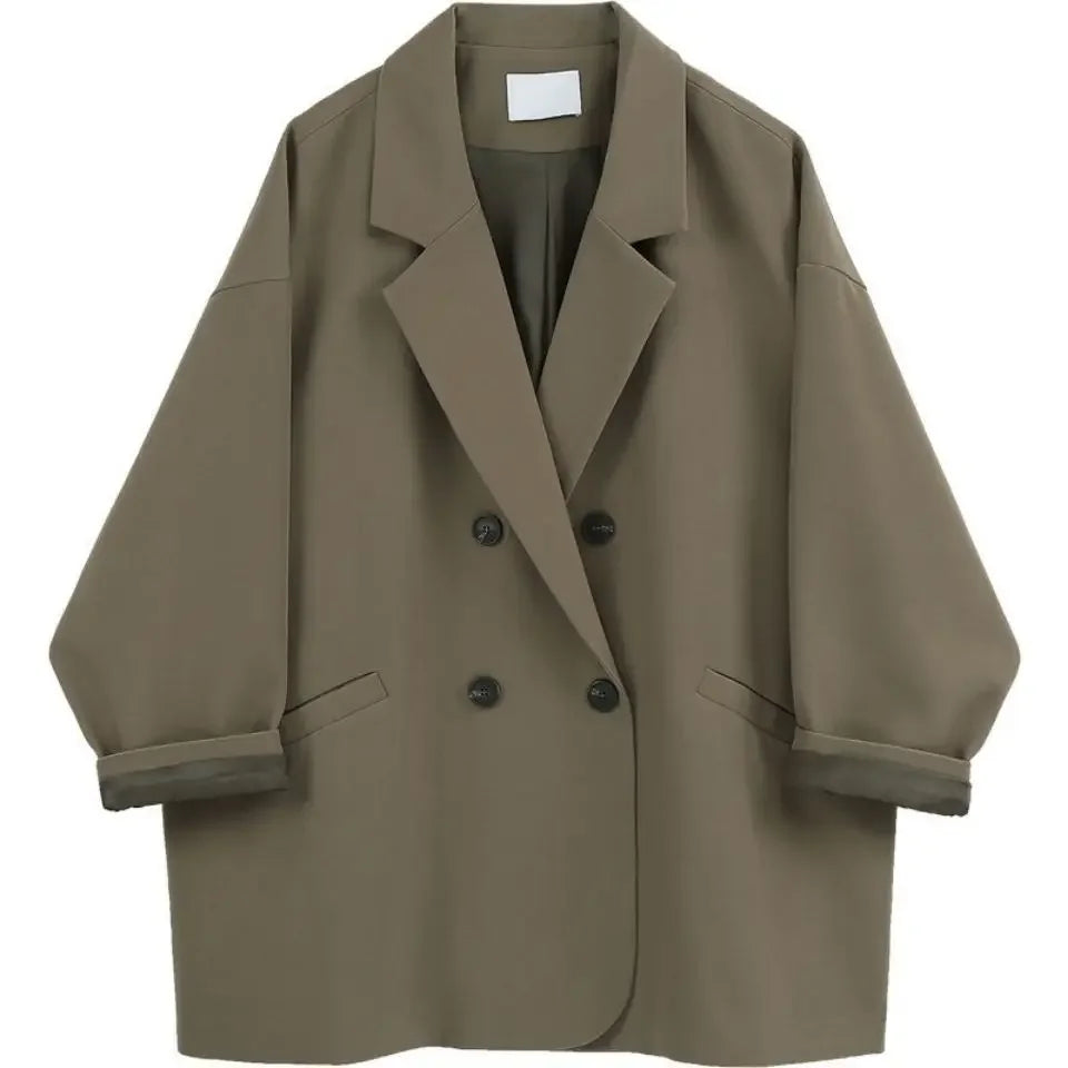 Women Blazer Spring and Autumn 2023 New Fashion Korean Vintage Suit