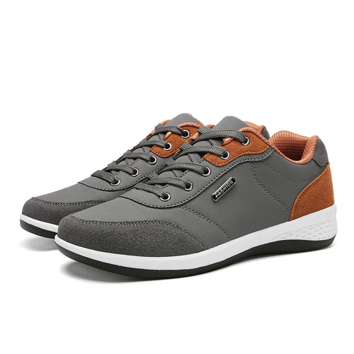 Leather Men Shoes Sneaker Trend Sports Running Breathable Men‘s