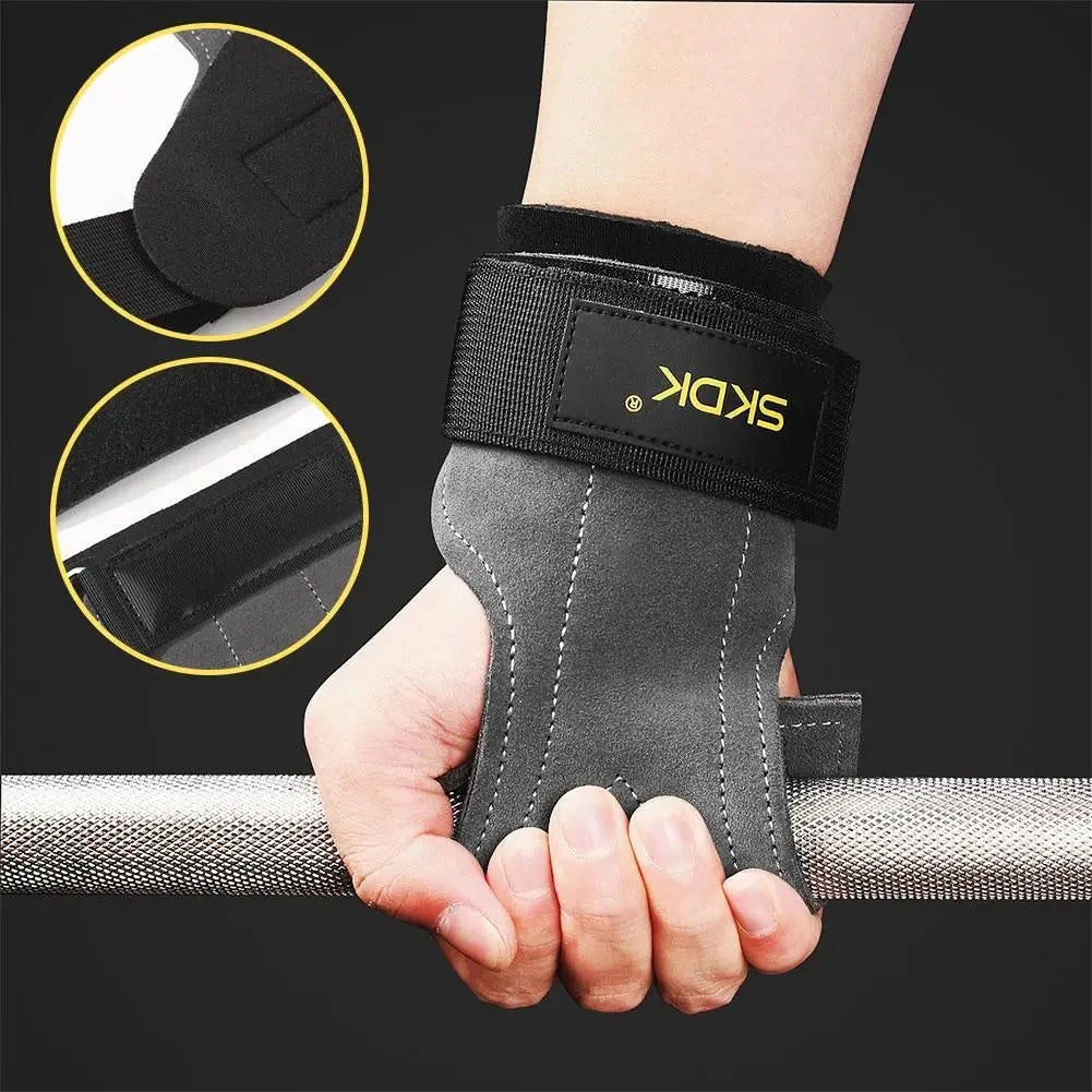 2Pcs Gym Gloves Fitness Hand Palm Protection Equipment Anti Slip And