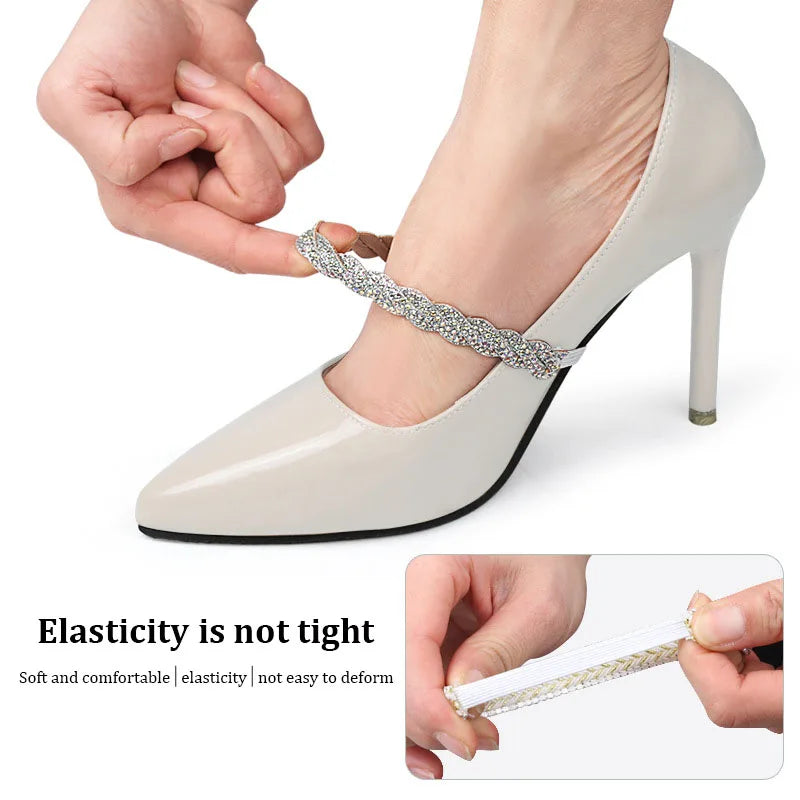 Women Shoelaces for High Heels Adjustable Ankle Shoe Belt Holding