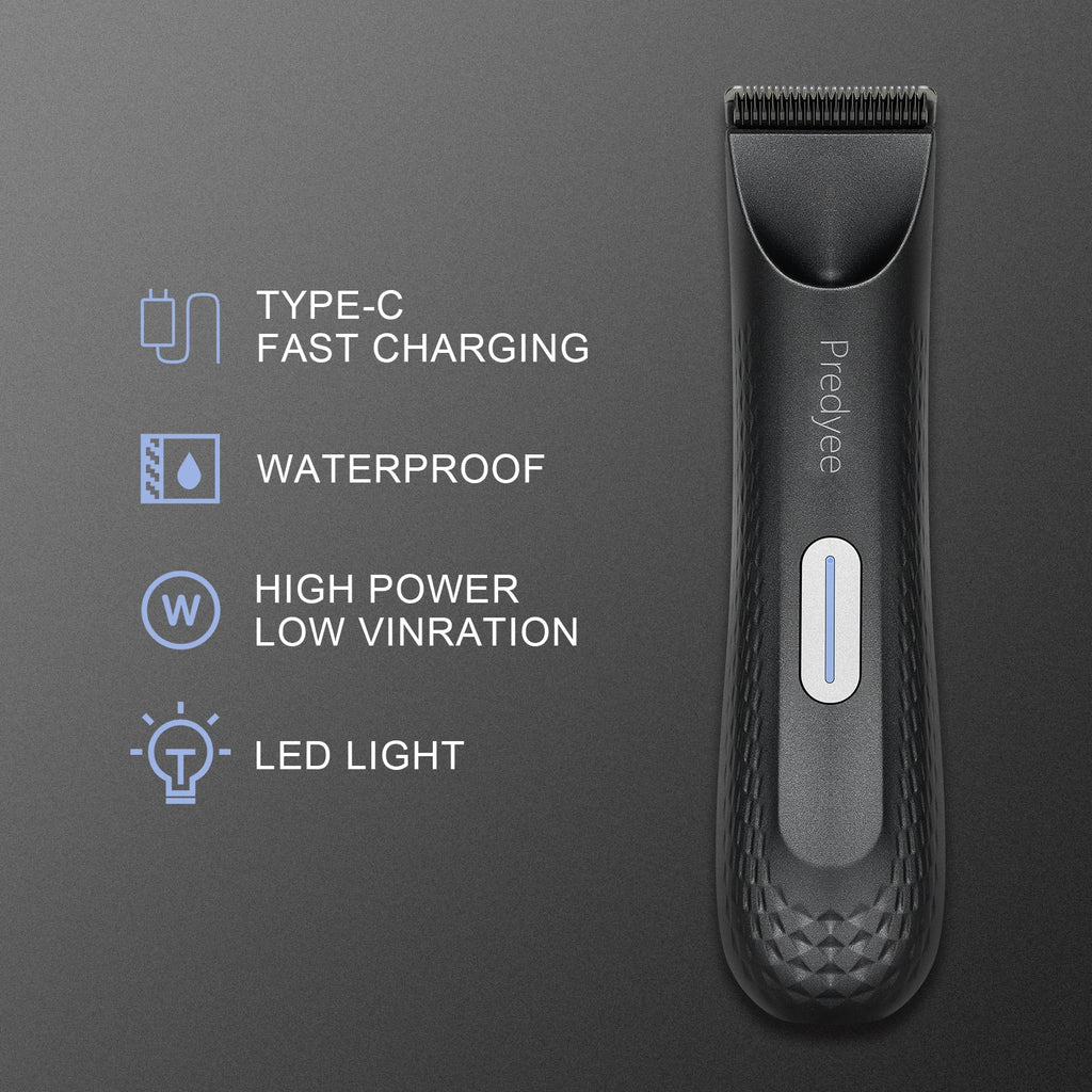 Electric Trimmer for Men's Groin Hair: Versatile Body Groomer and