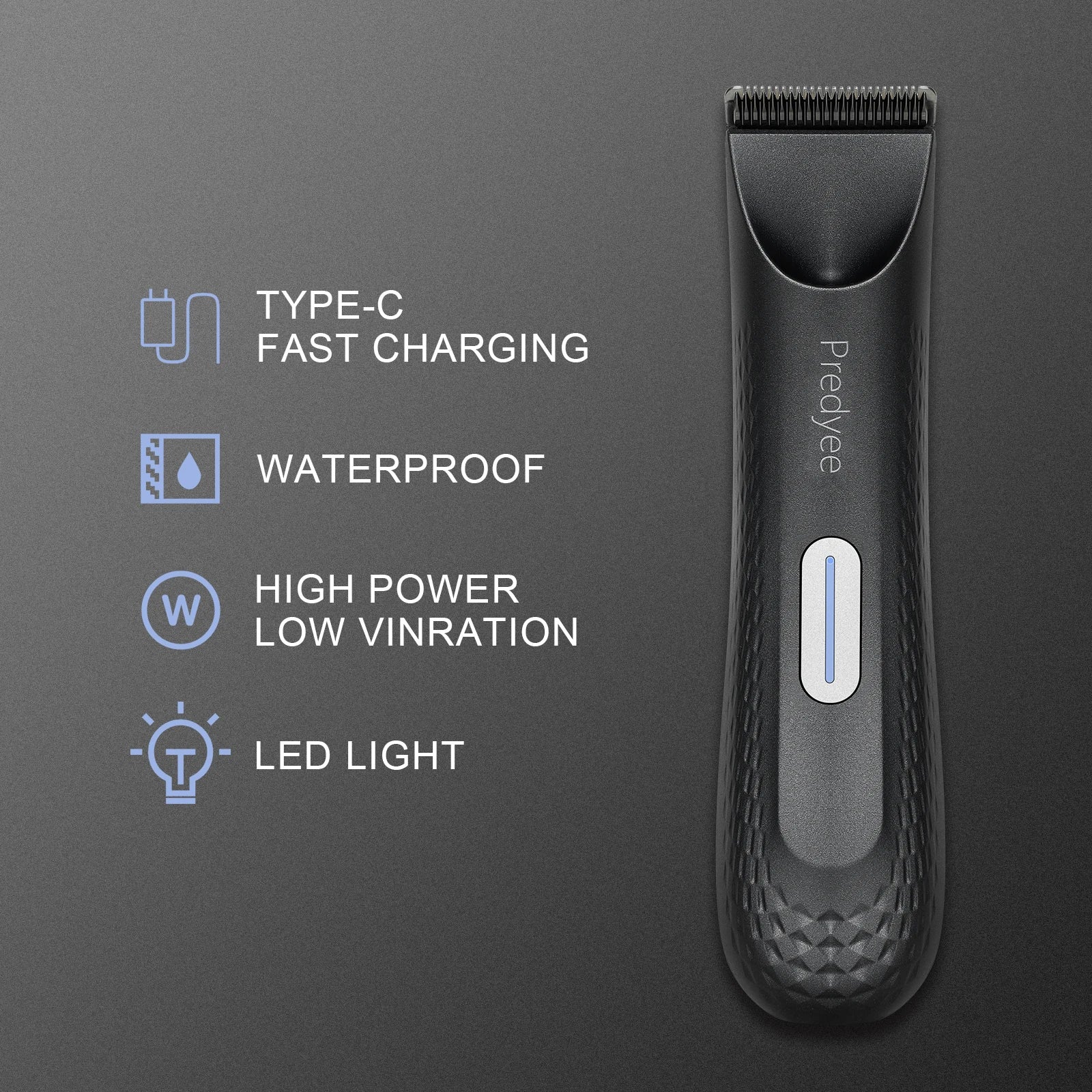 Electric Trimmer for Men's Groin Hair: Versatile Body Groomer and