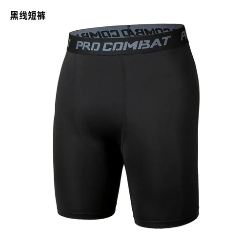Men's Sports Leggings, Bottoming Shorts, Quick-drying Stretch Fitness,